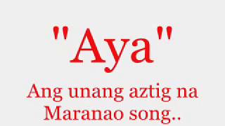 Aya  Mally Lyric Video [upl. by Aicilihp]