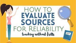 How to Evaluate Sources for Reliability  Writing for Kids [upl. by Aiciruam]