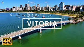 Vitoria Brazil 🇧🇷  4K Drone Footage [upl. by Farris]