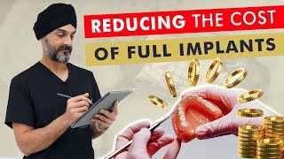 Reducing the cost of All on 4  Full mouth of Dental Implants [upl. by Ecneitap]