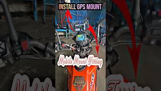 Fitting Successfull 🔥 KTM 390 Adventure 🥵 Mobile Holder With GPS Mount 😱 trending status shorts [upl. by Moclam]