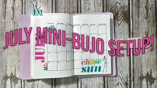 Mini Bullet Journal July Setup [upl. by Ellehcirt]