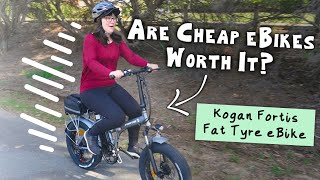 We Tried a Cheap eBike  Kogan Fortis Fat Tyre eBike Review [upl. by Allain]