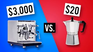 Moka Pot vs Espresso Machine A SideBySide Comparison [upl. by Phillada]