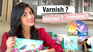 The best way to Protect your Acrylic Paintings  How to apply Varnish and Store Paintings [upl. by Ecneitap57]