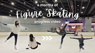 Figure Skating Progress⛸❄️  6 months💫 [upl. by Eladroc]