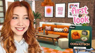 First Look at The Sims 4 Cozy Kitsch Kit Build amp Buy Overview [upl. by Enahsed380]