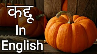 कद्दू in English  Kaddu ko english me kya kahate hain  Kaddu In English [upl. by Geesey]