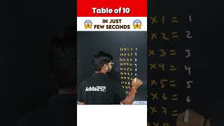 Easy Table Trick of 10  Table of 10  Magic or Maths mathtricks viraltrick table trending [upl. by Aitetel]