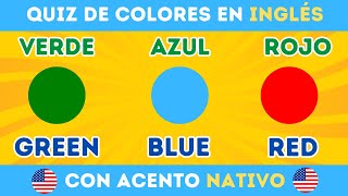 Quiz colores en inglés  Aprender los colores en inglés [upl. by Ellissa49]