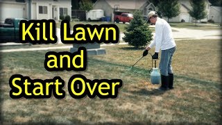 How To Kill A Lawn and Start Over  Lawn Renovation Step 1 [upl. by Goldner]