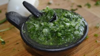 Colombian Salsa de Ají With Authentic Chamba  Great With Empanadas [upl. by Golightly501]