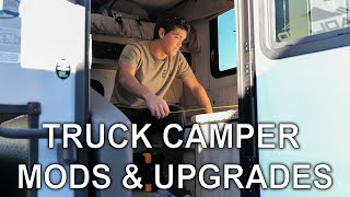 Truck Camper Mods Bed Upgrade amp Test Run  Life on the Road [upl. by Zachary528]