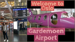 Arrival at Gardemoen Oslo International Airport and Proceeding to Downtown City by Train [upl. by Nylia]