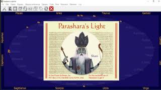 How to Use Parashara light tutorial in hindi Part1 II PL9  Astrology II Basic [upl. by Humfrey]