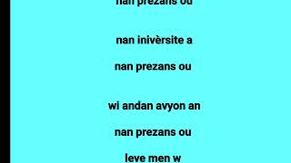 Jezi m vle sanble ak ou nan langaj nan kòpoteman lyrics [upl. by Elicec352]