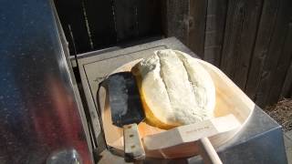 Sour Dough Bread on a BBQ PT 1 Broil King Pizza Stone [upl. by Dud]