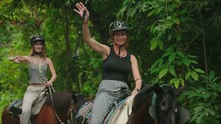 Horseback riding at the forest  Carabali Puerto Rico [upl. by Nerin577]