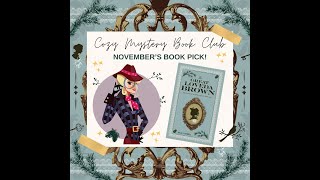 Cozy Mystery Book Club November 2024 Interview with Jolie Tunnell [upl. by Birkner]