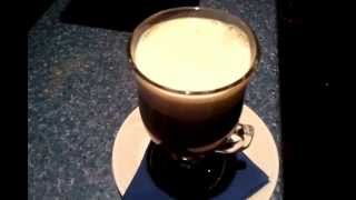 How to make a perfect floater irish french orange liqueur sugar coffee glass coffee lounge cafe [upl. by Esirahs]