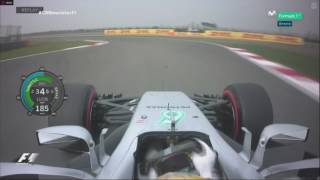 F1 2017 CHINA HAMILTON Q3 FAST LAP ONBOARD [upl. by Pontius]