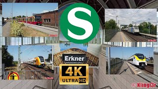 SBahn Berlin amp Eisenbahn  Bahnhof Erkner 4K60 [upl. by Philipines684]