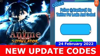 NEW UPDATE CODES UPDATE 11 NEW WORLD Anime Punching Simulator ROBLOX  24 February 2022 [upl. by Annora]