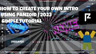 How To Create Your Own Intro Using Panzoid  2023  Simple Tutorial [upl. by Busey]