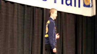 National FFA Creed Finalist for 2010 Tyler Schnaithman [upl. by Hatcher]