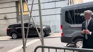 Kamala Harris Motorcade Through NYC [upl. by Marita152]