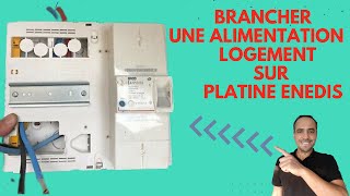 branchement alimentation logements sur la platine ENEDIS [upl. by Aynotahs]