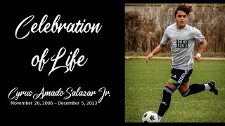 Celebration of the Life of CJ Salazar Jr [upl. by Islehc]