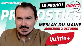 Pronostic Quinté et des courses PMU du Mercredi 2 octobre 2024  En partenariat avec GenybetTurf [upl. by Llehsram]