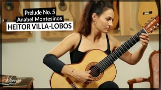 Anabel Montesinos plays Prelude No 5 by Heitor VillaLobos on Classical Guitar [upl. by Adnov719]