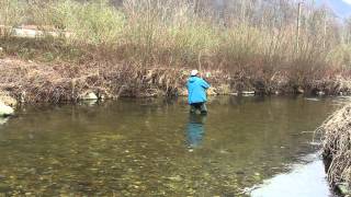 Dry fly Cavedani a mosca secca in inverno [upl. by Asiat]