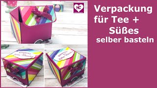 Teeverpackung basteln  Anleitung für eine Geschenkidee [upl. by Naitsabes]