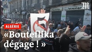 Algérie  « Bouteflika dégage  » [upl. by Naruq]