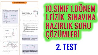 Yazılıya Hazırlık Elektrik ve Manyetizma 2 test [upl. by Anelej]