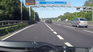 UK Motorways  M6 W onto M42 to M40 junction [upl. by Mansur]