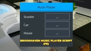 new Brookhaven music player script fe gamepass needed [upl. by Nivag665]