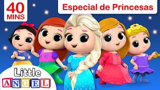 ¿Te gustan las Princesas ESPECIAL Todas las canciones de Princesas  Little Angel Español [upl. by Koller354]