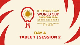 LIVE  T1  Day 4  ITTF Mixed Team World Cup 2024  Session 2 [upl. by Yvonne945]