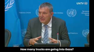 quotThe trucks being brought in by UNRWA could be brought in by anyone elsequot UNRWA chief Lazzarini [upl. by Etat]