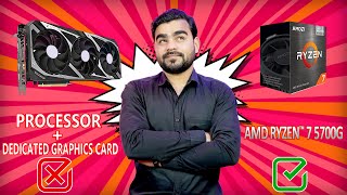 Gaming PC Without Dedicated Graphics Card  AMD Ryzen 7 5700G Hindi [upl. by Schrick]