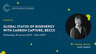 Global Status of Bioenergy with Carbon Capture BECCS  ICSC Webinars [upl. by Chun]