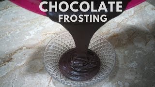 Chocolate Frosting Chocolate Cake Frosting  Easy Frosting Recipecooking with jabeen [upl. by Ebert91]