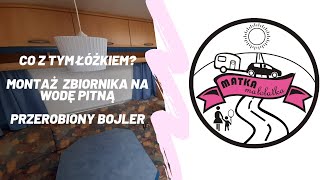 Przyczepa kempingowa  bojler i zbiornik na wodę pitną przyczepakempingowa hobby495 bojler [upl. by Enytsirhc]