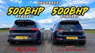 GOLF GTI EVOLUTION MK8 500HP CS45 Vs MK7 500HP EDITION 40 [upl. by Aneris]