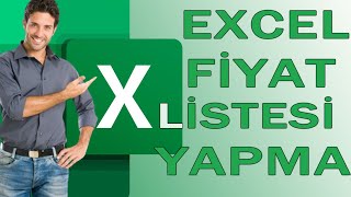 Excel İle Fiyat Listesi Yapma  Fiyat listesi nasıl yapılır [upl. by Rech]