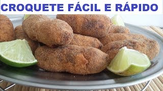 CROQUETE MUITO FÁCIL E RÁPIDO [upl. by Kostman440]